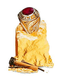 Ring set in gold Ring set in gold
